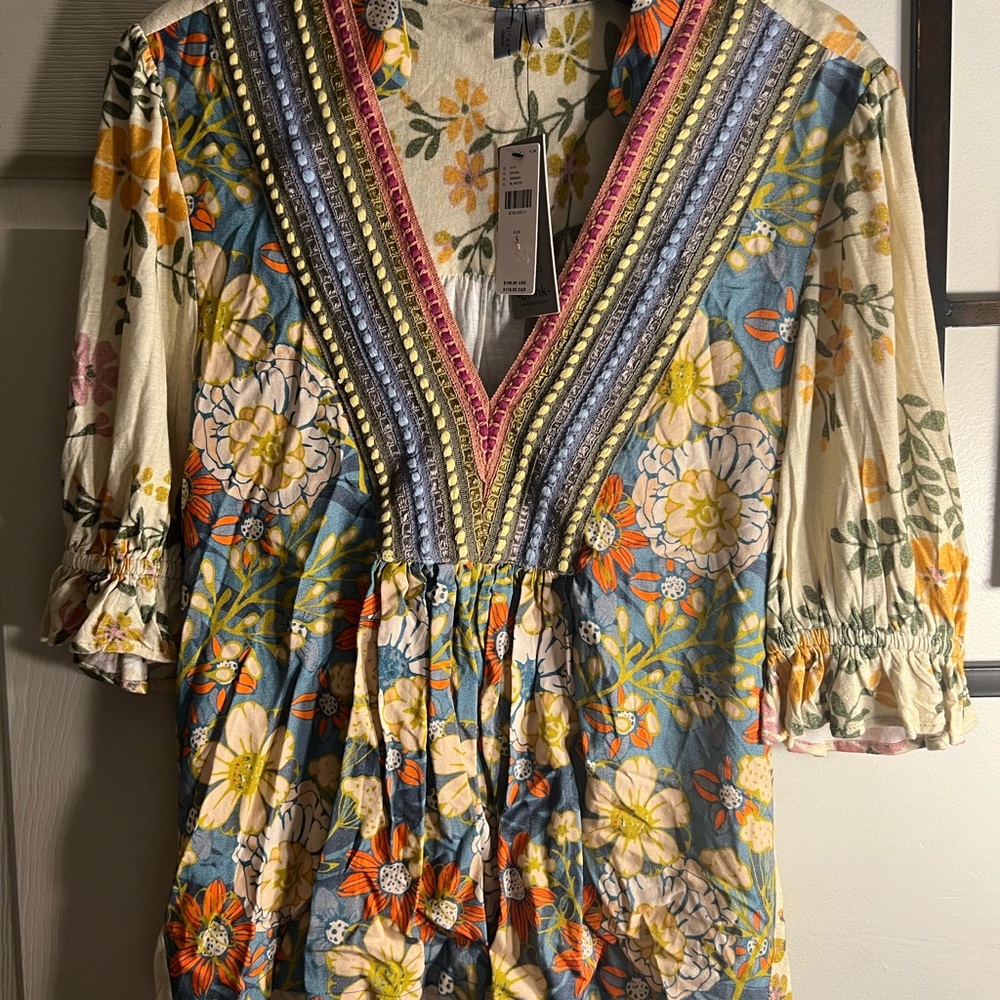 Anthropologie Floral top